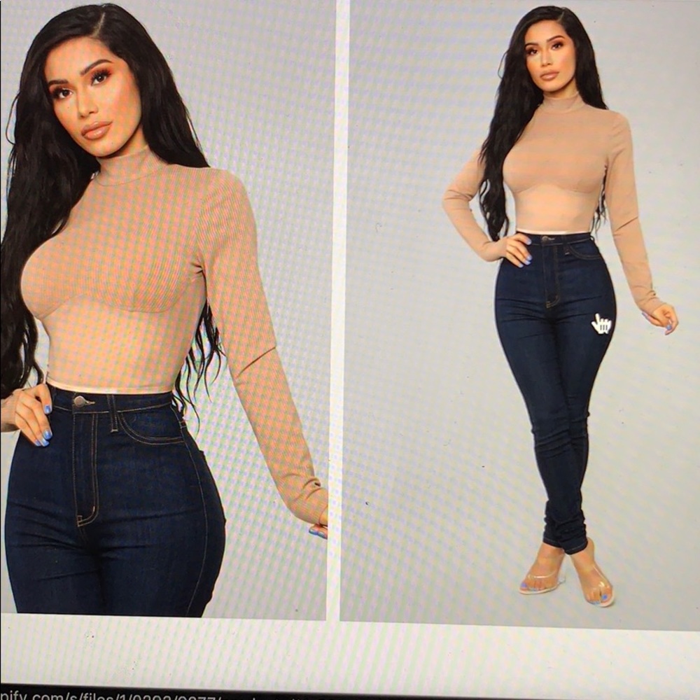 Crop top- mesh and cotton blend